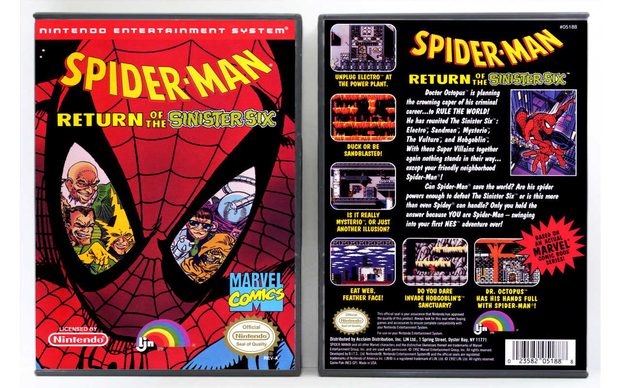 Vds jeux Spder-Man game , return of the snster sx gear complet très