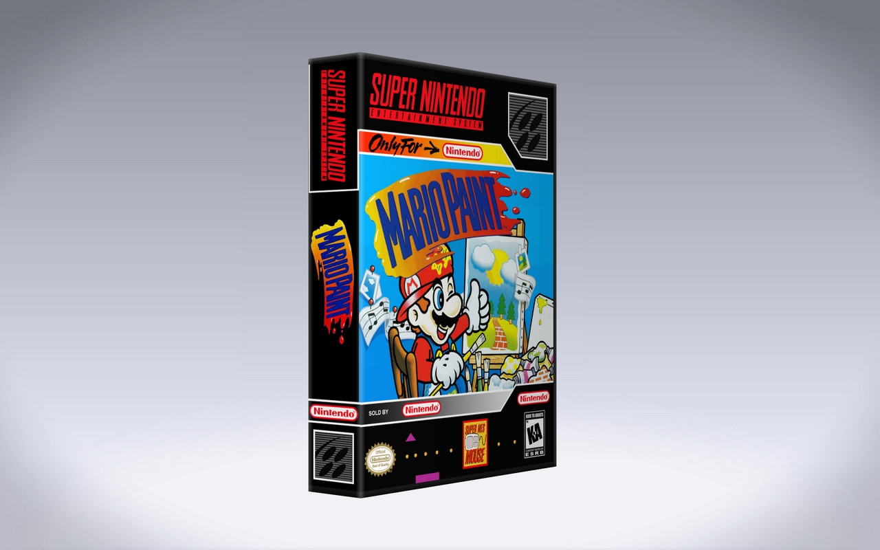 Gaming Relics - Super Nintendo - Vertical Style - Mario Paint