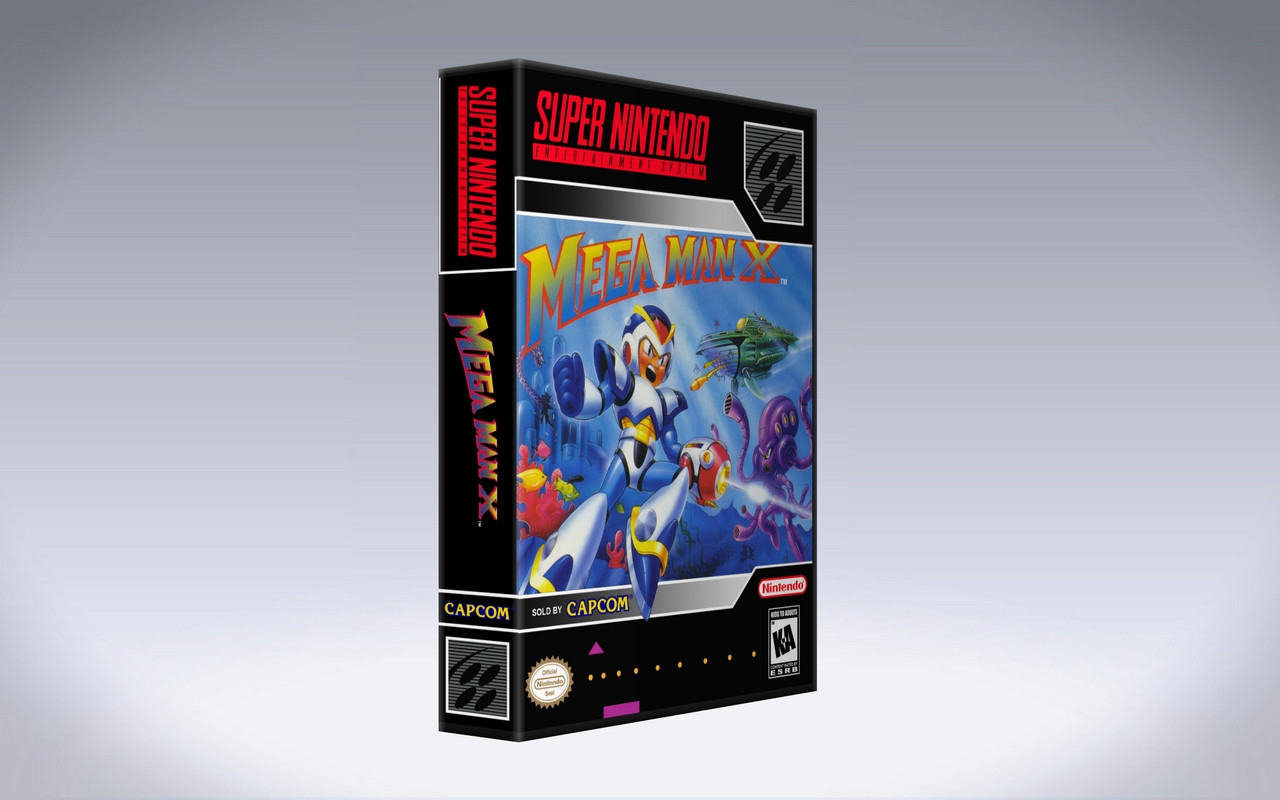Gaming Relics - Super Nintendo - Vertical Style - Mega Man X