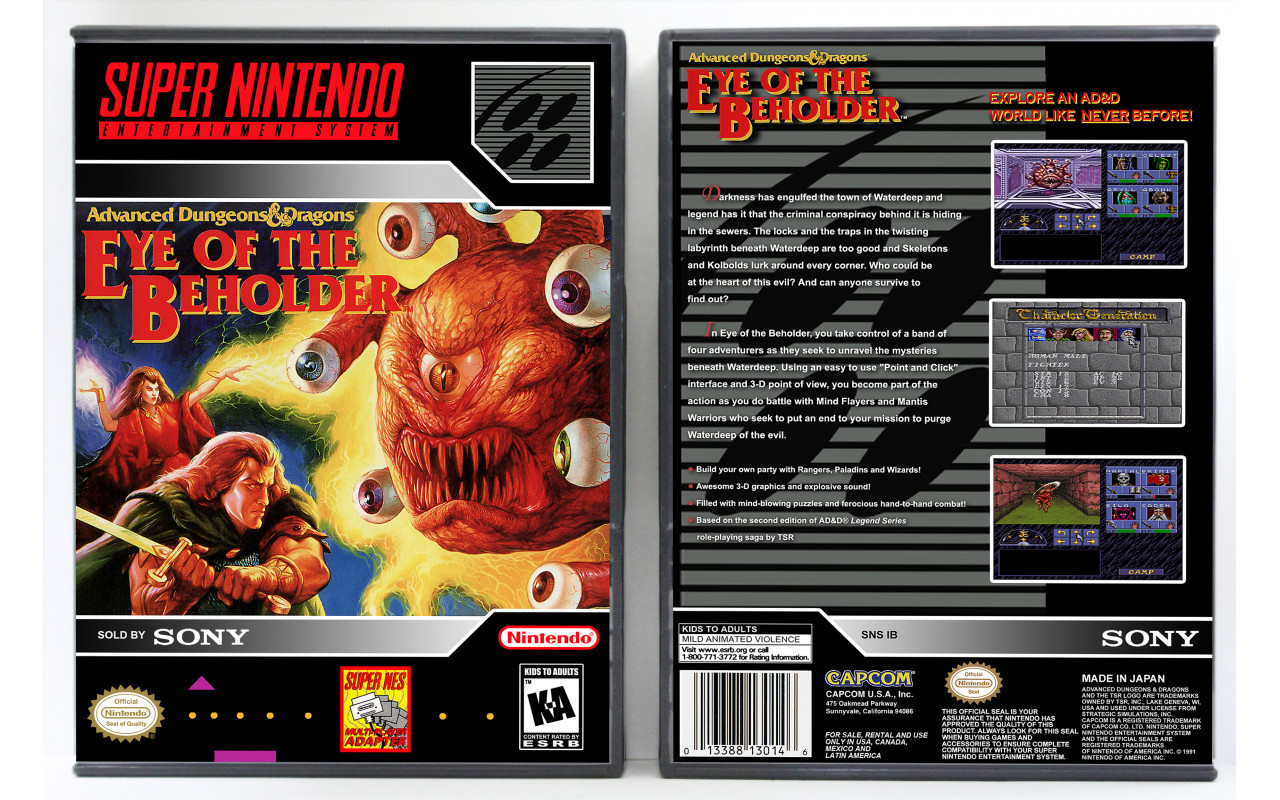 Eye of the Beholder, Super Nintendo