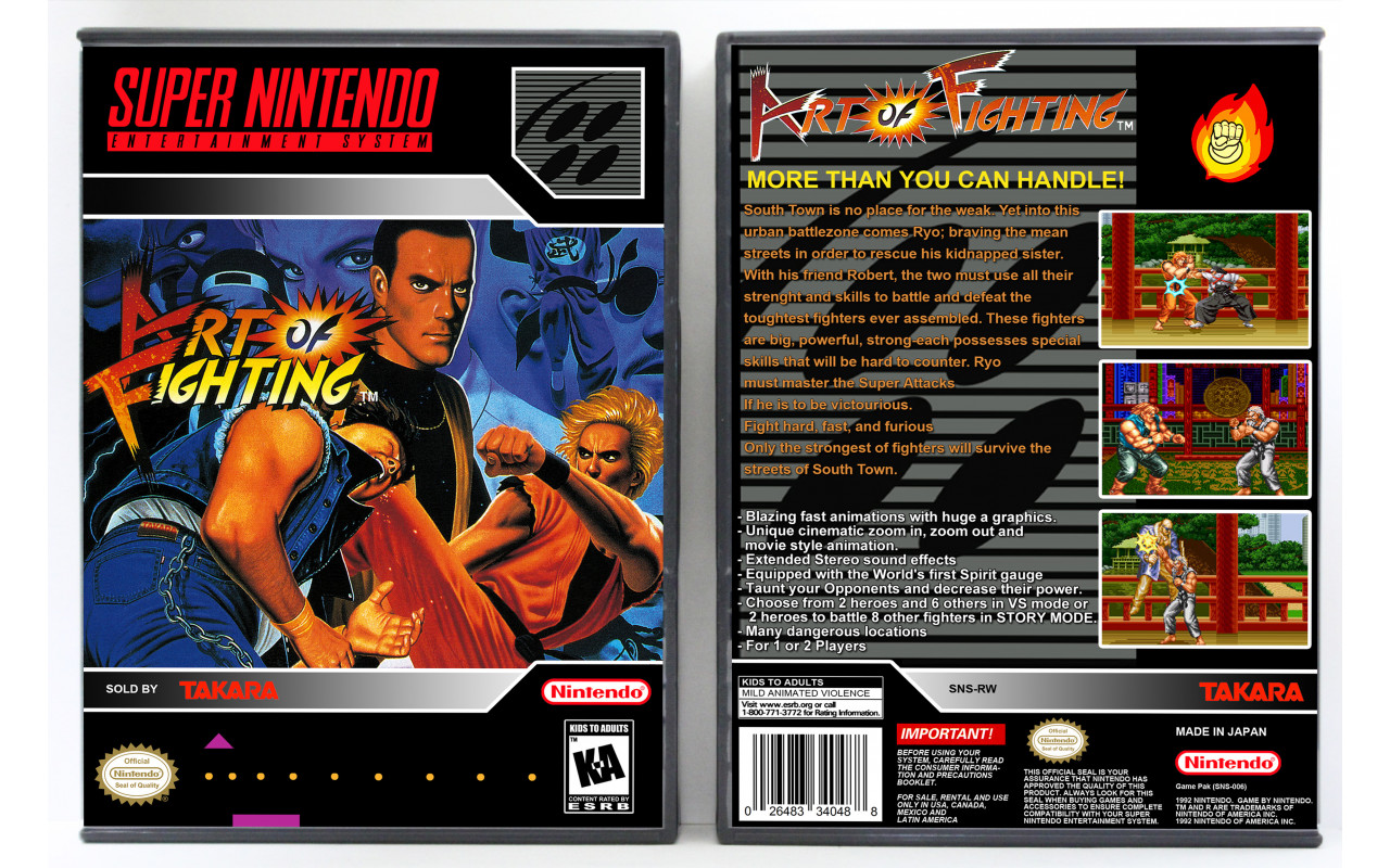 Gaming Relics - Super Nintendo - Art of Fighting