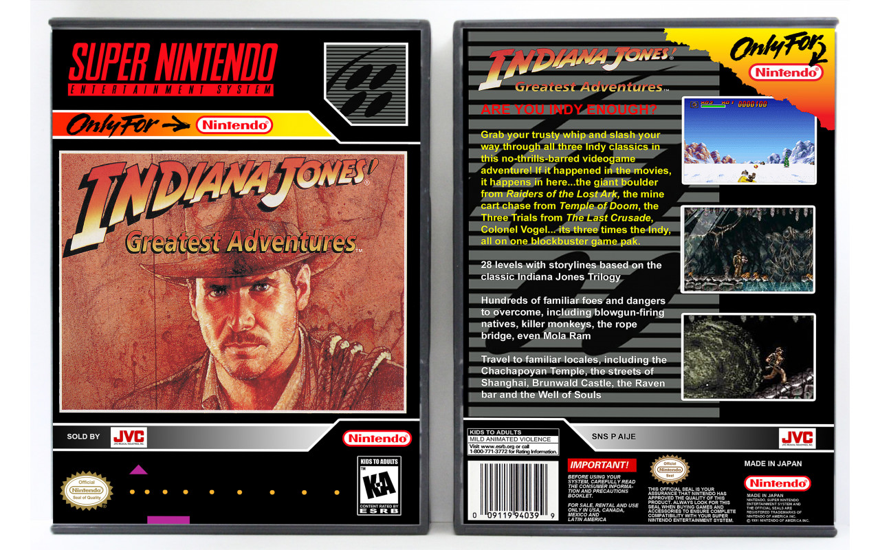Indiana Jones Greatest Adventures Super Nintendo (Gebraucht) in Lüsslingen für CHF 61 - mit
