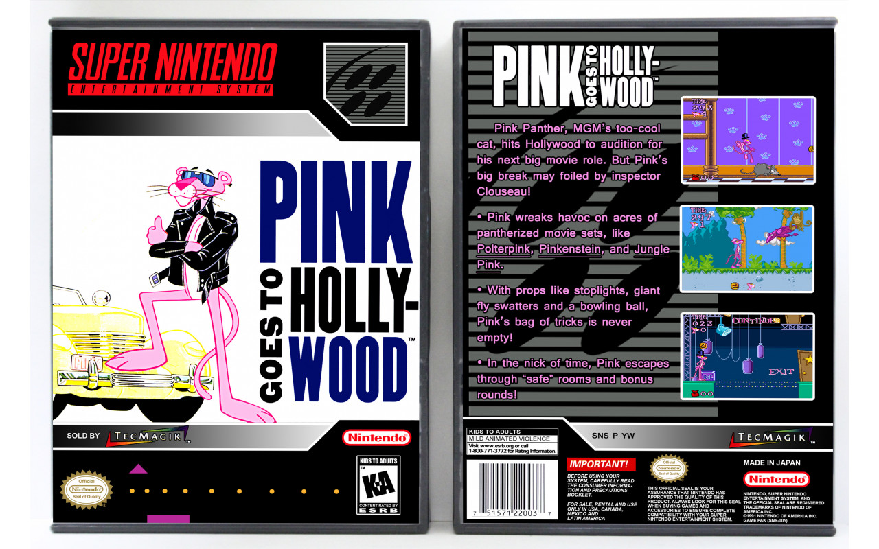 Pink goes to Hollywood - Sega Megadrive - Jeux vidéo