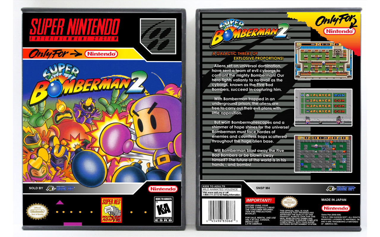 Super Bomberman 2 Super Nintendo SNES Brand New Factory Sealed VGA