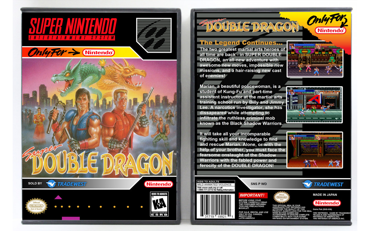 Double Dragon  Rent My Arcade