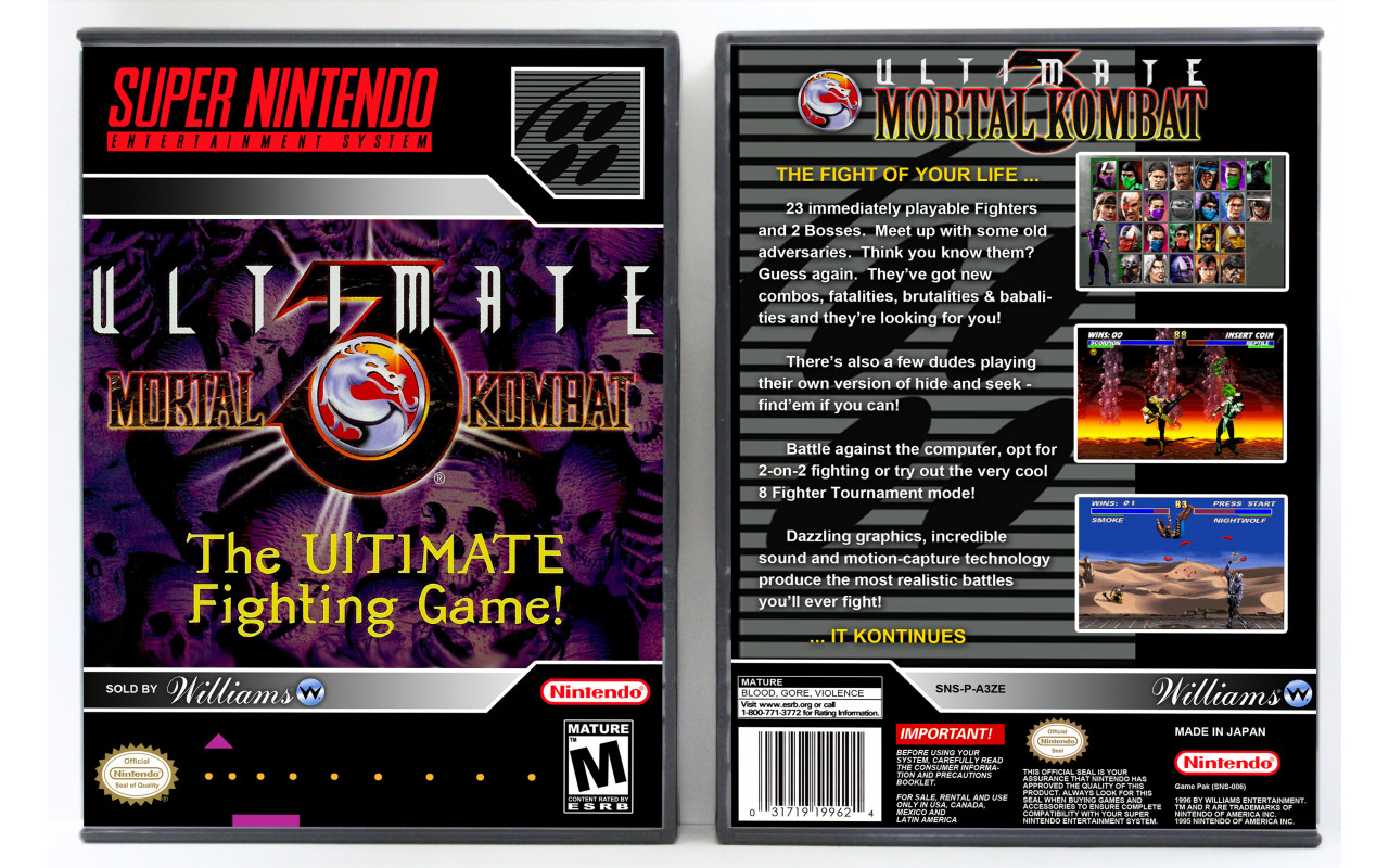 Snes Central: Ultimate Mortal Kombat 3