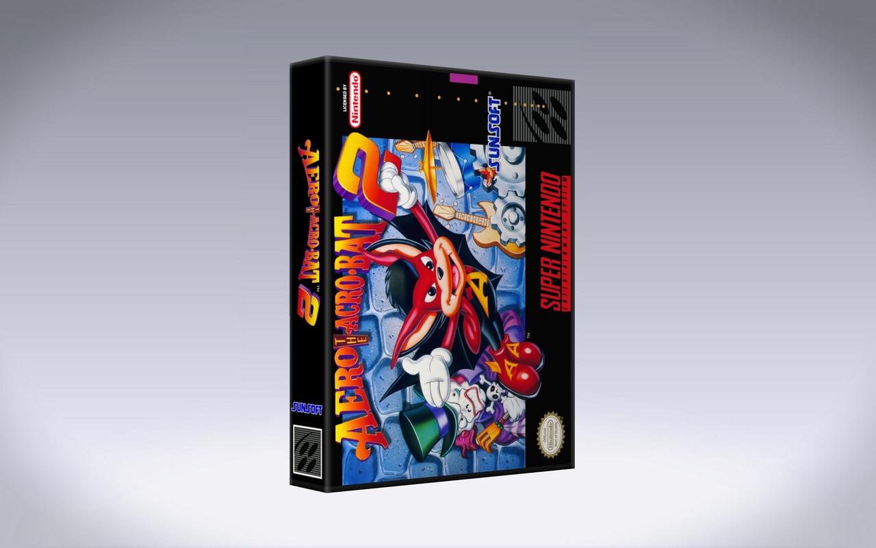 Gaming Relics - Super Nintendo - Retail Style - Aero the Acro-Bat 2