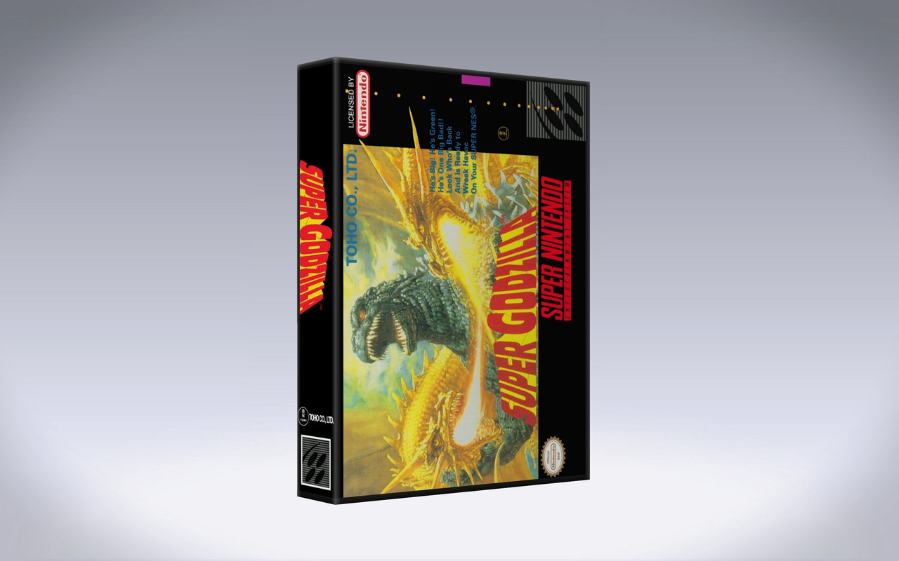 Gaming Relics - Super Nintendo - Retail Style - Super Godzilla