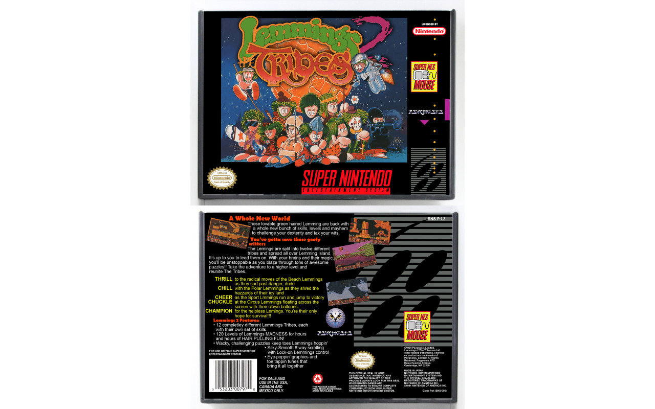 Gaming Relics - Super Nintendo - Lemmings 2: The Tribes