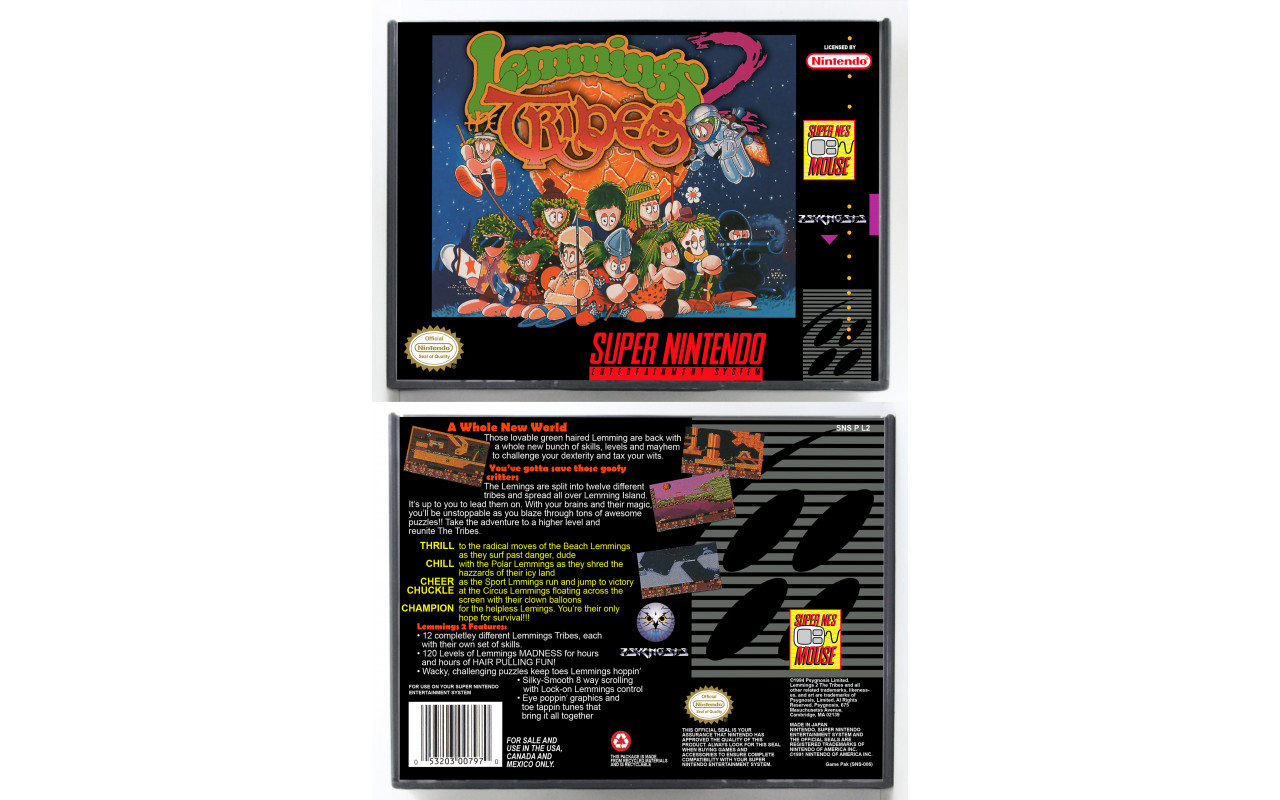 Lemmings 2: The Tribes - Retro Game Cases 🕹️