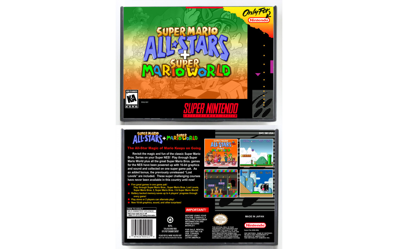 Play Super Mario All-Stars + Super Mario World (Europe) • Super Nintendo  GamePhD